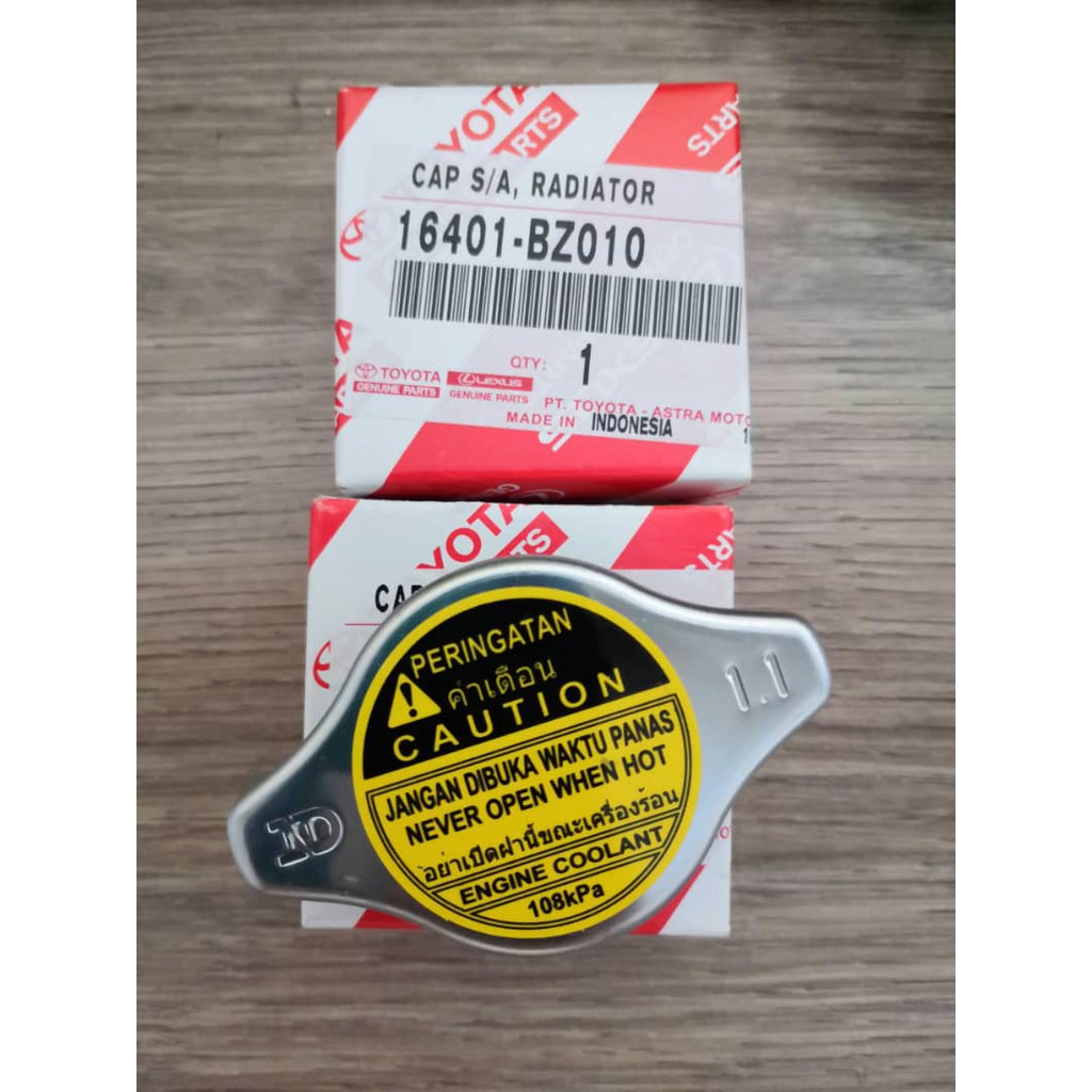 TOYOTA GENUINE RADIATOR CAP 108KPA FOR TOYOTA VIOS CAMRY INNOVA AVANZA