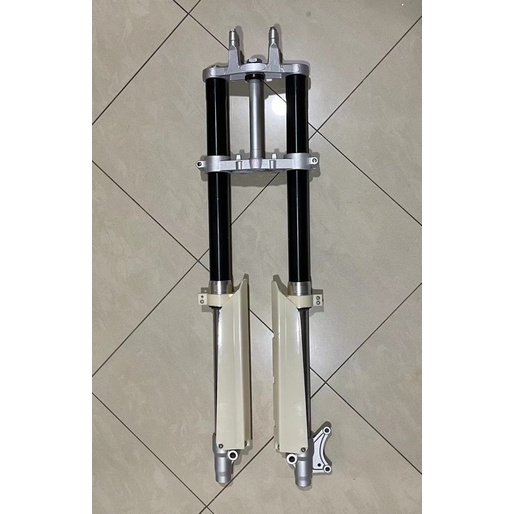 KLX UPSIDE DOWN FORK GOLD / RED / BLACK 98CM KAWASAKI KLX150 FRONT FORK UPSIDE DOWN SHOCK USD