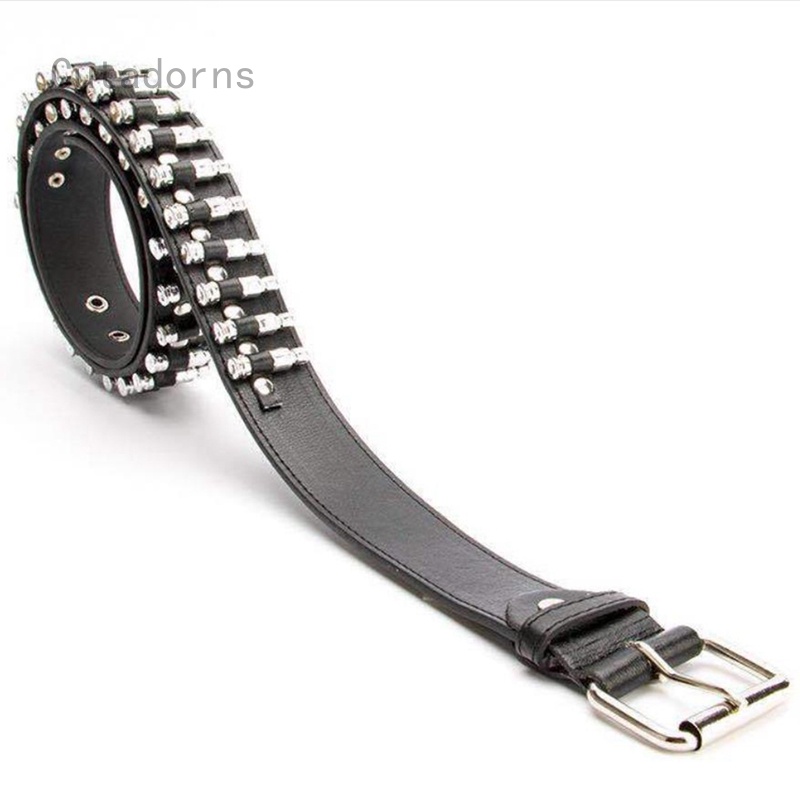 Punk Bullet Belt Rivet Belt-105cm | Shopee Malaysia