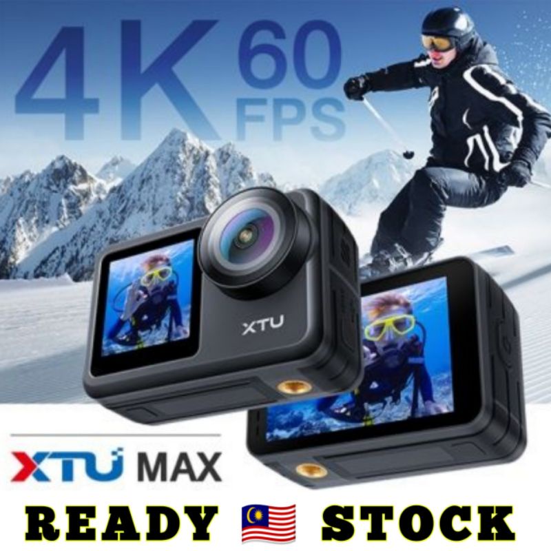 XTU MAX X1 4K 60FPS 20MP Action Camera Dual Color Touch Screen EIS Image  Stabilization Akaso Brave 7 Brave 7 LE Killer