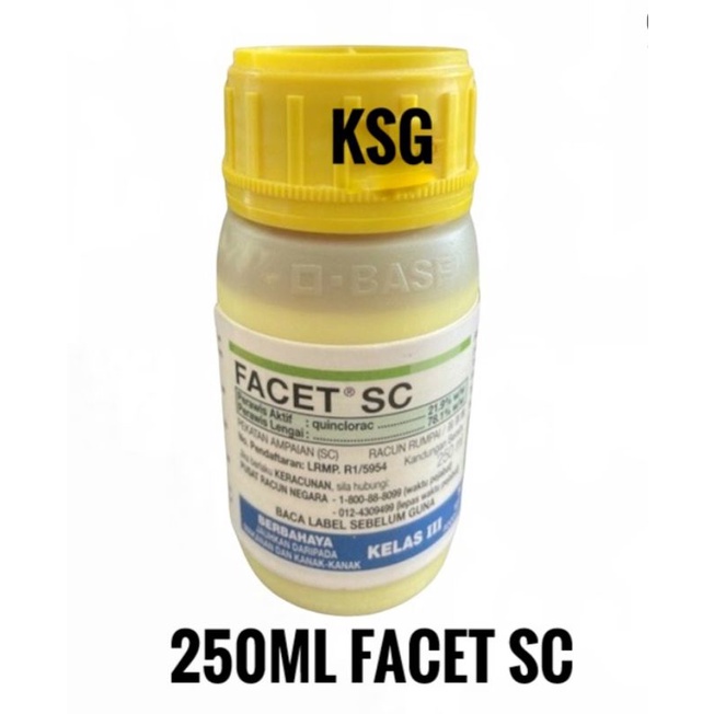 Basf Facet Sc 250ml Racun Rumpai Rumput Sesuai Untuk Rumput Padi