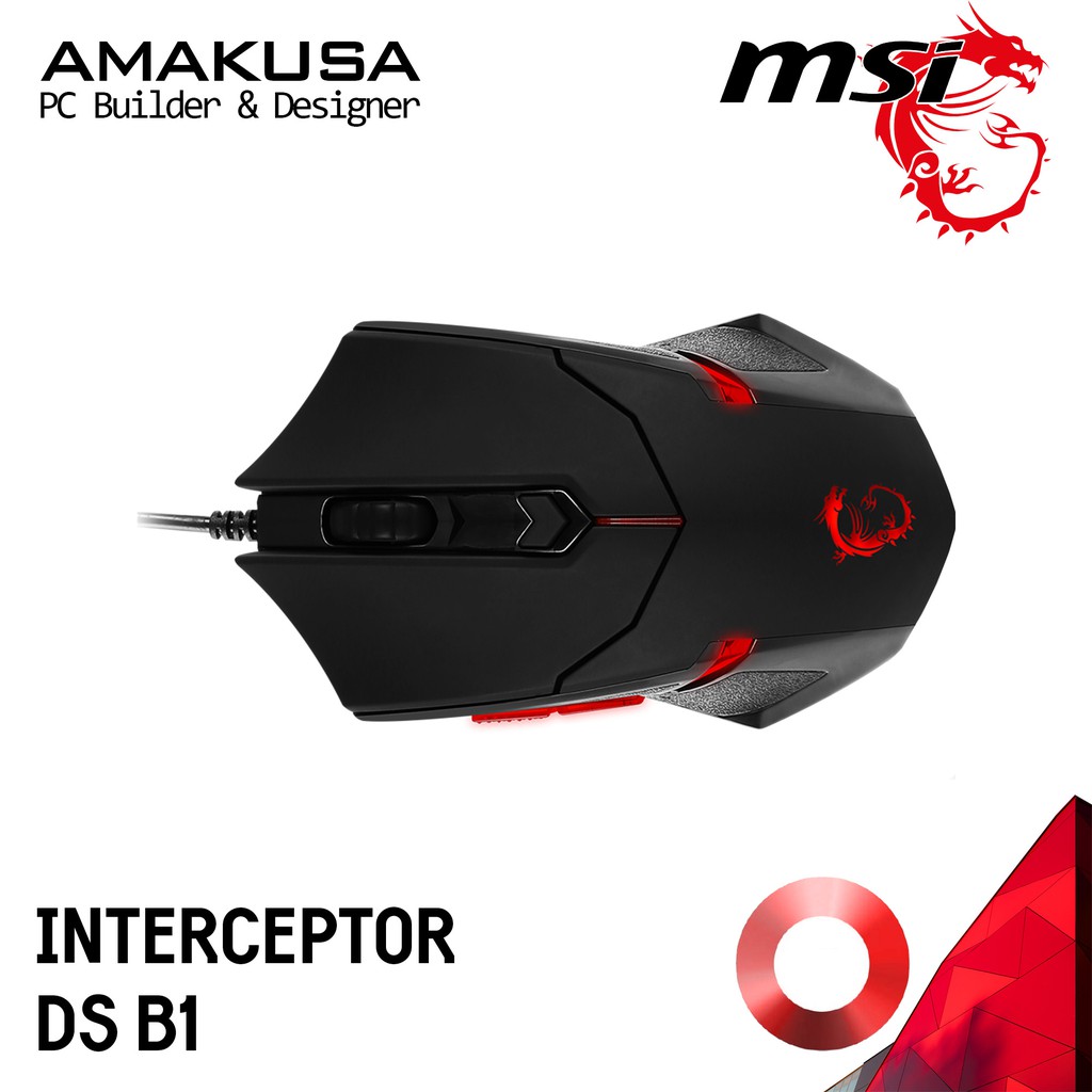 MSI Interceptor DS B1 Gaming Mouse AMAKUSA | Shopee Malaysia