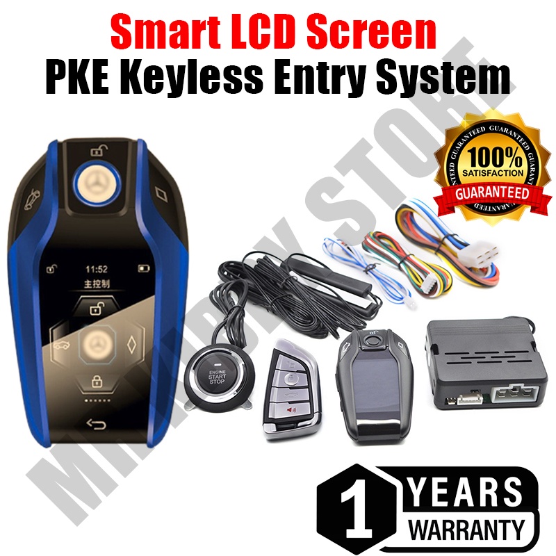 PKE Smart LCD Screen Keyless Entry and Remote Control System