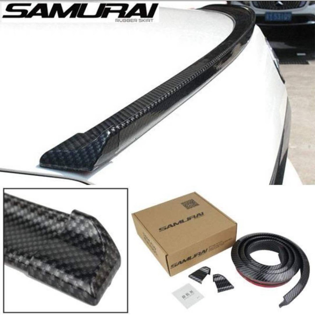 Car Samurai Carbon Spoiler/Rear Rubber Shopee Malaysia