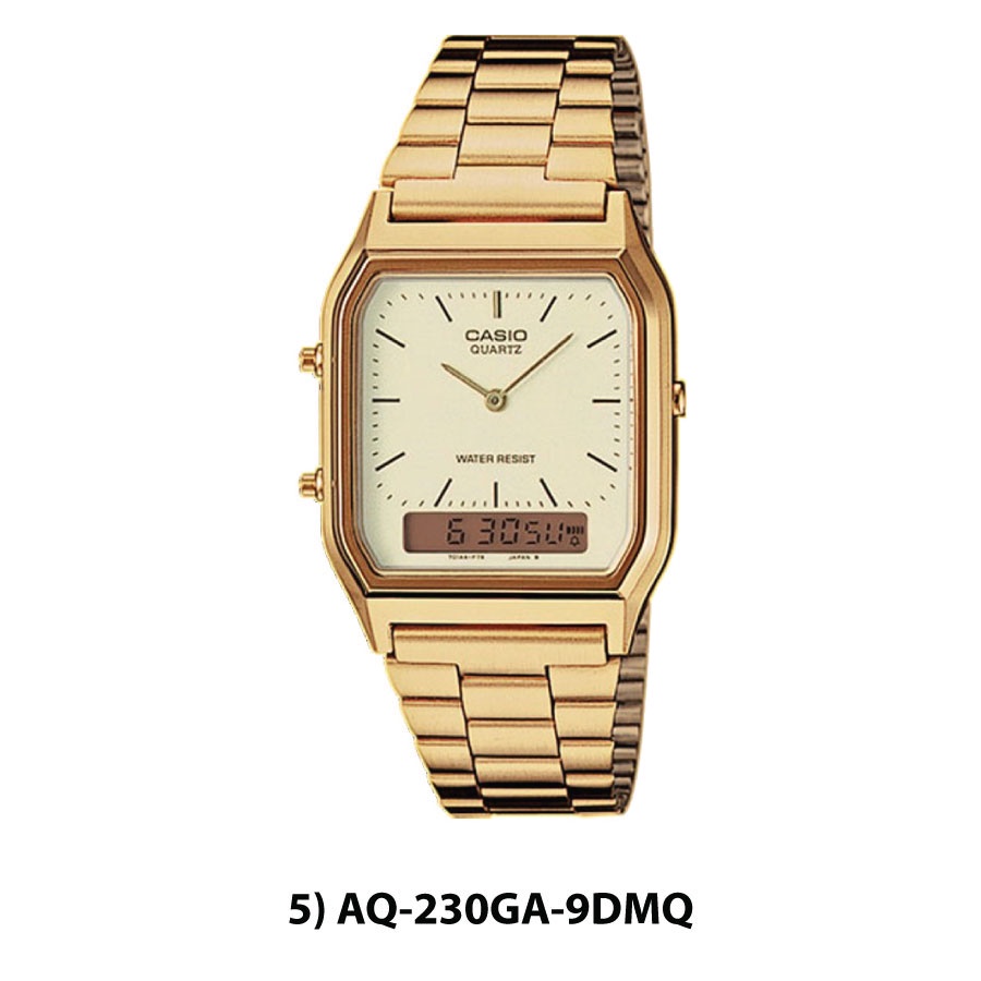 CASIO Collection AQ-230A-1 Orologio Uomo Vintage Style