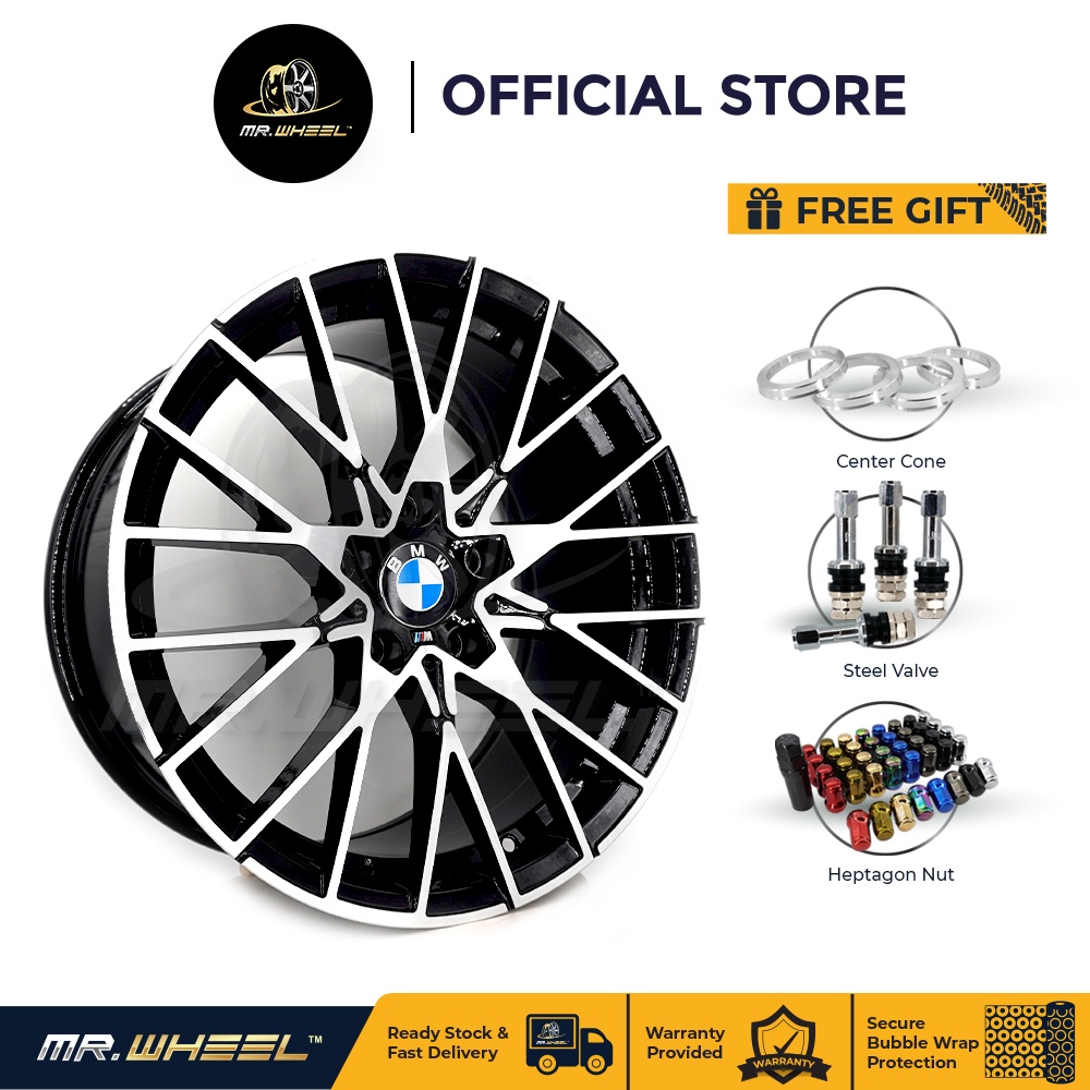 New Sport Rim BMW 18x8/9 5x120 ET35/40 Black Machine Face 18 inch 18 ...