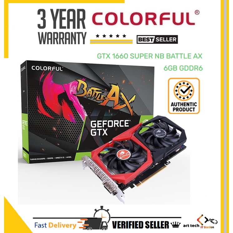 PCパーツ COLORFUL NVIDIA GTX1660 SUPER Colorful GeForce GTX 1660 SUPER 6GB GDDR6 Gaming Graphics