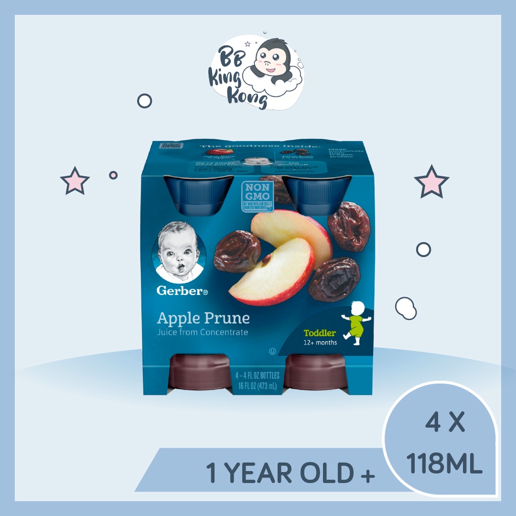 Gerber prune and apple 2024 juice