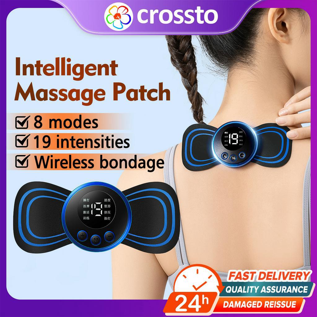 Neck Massager Ems Cervical Vertebra Massage Patch Electric Pulse Neck Massager Cervical Back