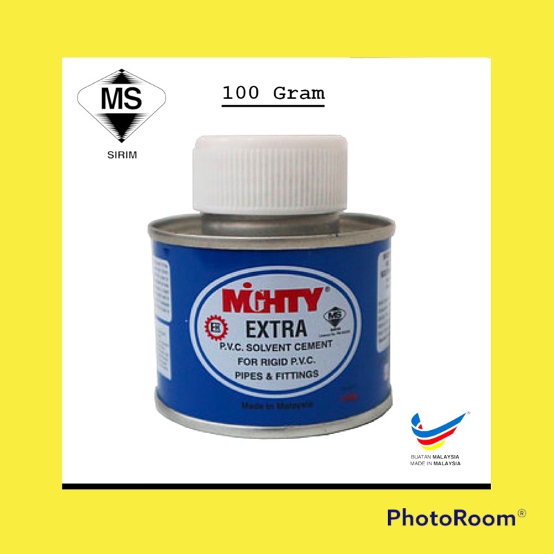 MIGHTY PVC GUM SOLVENT （14G / 100G/500g） (LOWEST PRICE) (READY STOCK