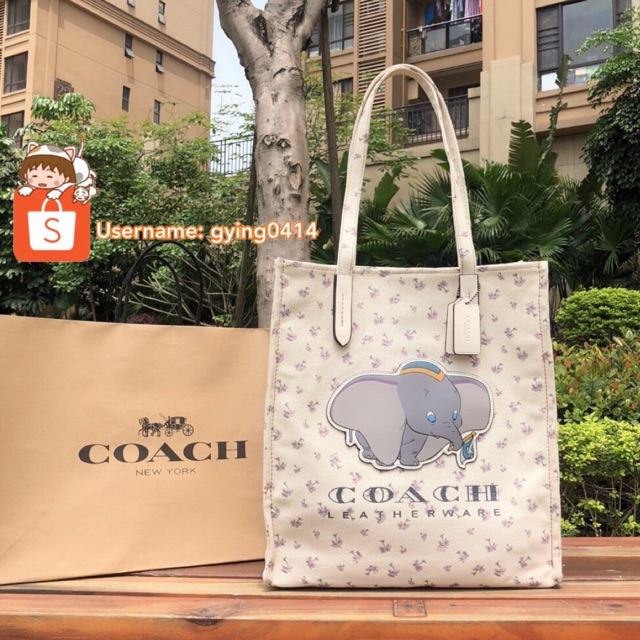 Disney coach dumbo tote hot sale