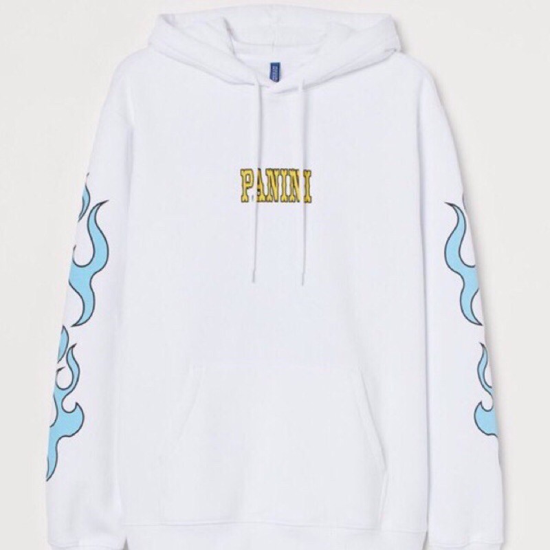 H and clearance m white hoodie