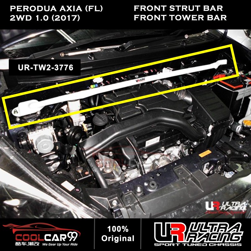 Ultra Racing Bar Perodua Axia FL 1.0 2017 Safety Bar Front Tower Bar ...