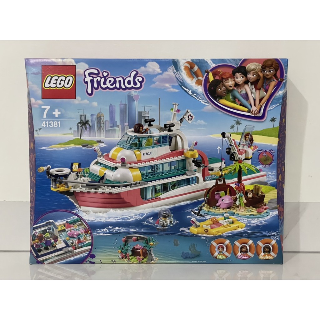 Ready Stock 41381 LEGO Friends Rescue Mission Boat Toy Sea Life Set Building Toy 908 Pieces Shopee Malaysia