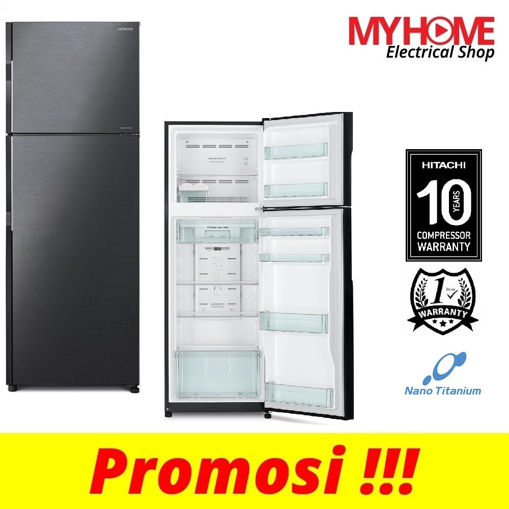 (COURIER SERVICE THE LORRY) HITACHI RH355P7M BBK 318L STYLISH SERIES 2