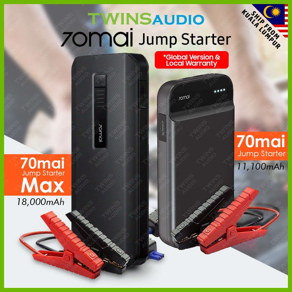 70mai Jump Starter Max 18000mAh - 1000A - Power Bank De Secours Pour Voiture