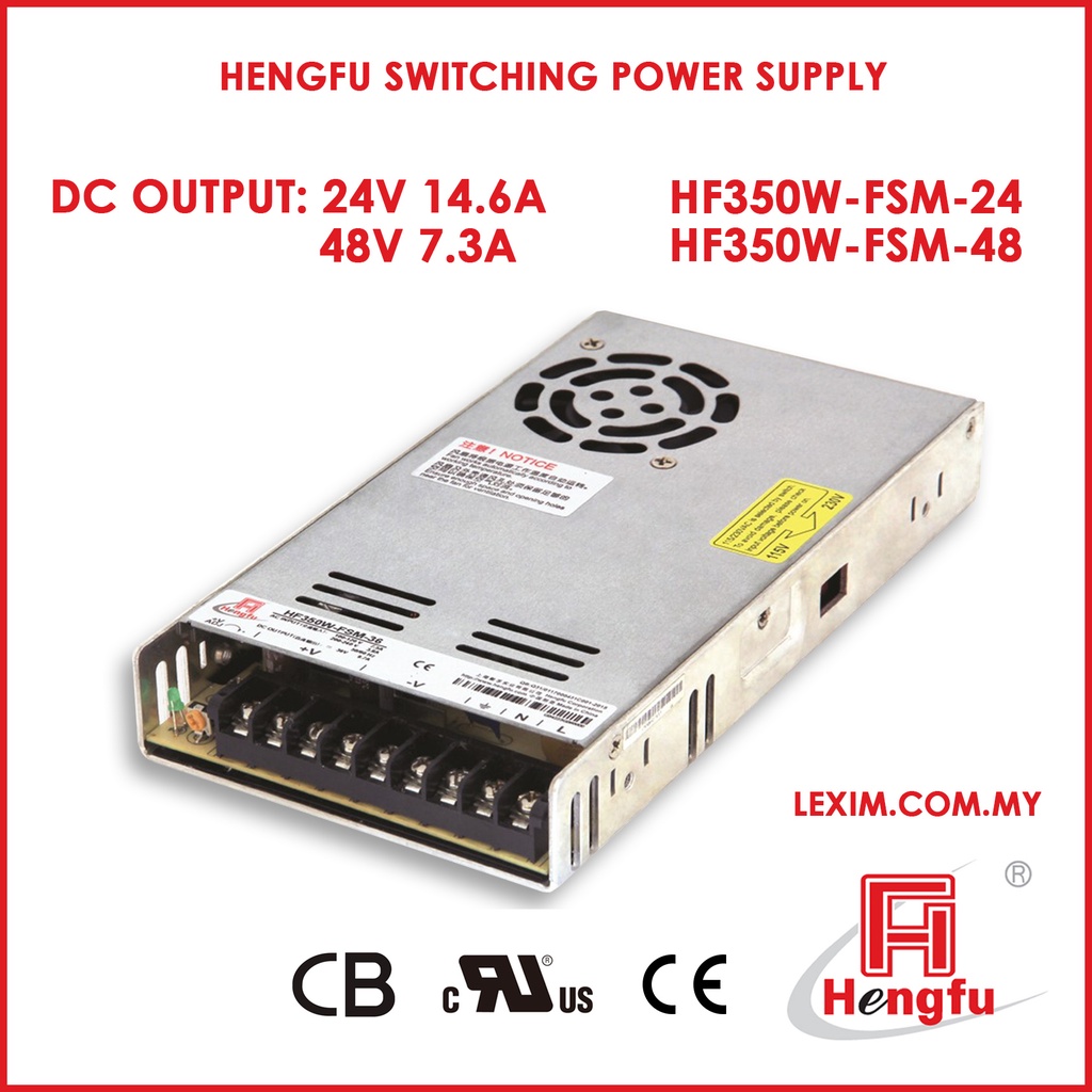 HF350W-FSM-12 HF350W-FSM-24 HF350W-FSM-48 HENGFU Switching Power Supply ...