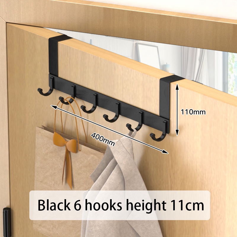Door Hanger Clothes Hook Bedroom Adjustable Metal Aluminum Hook Wall