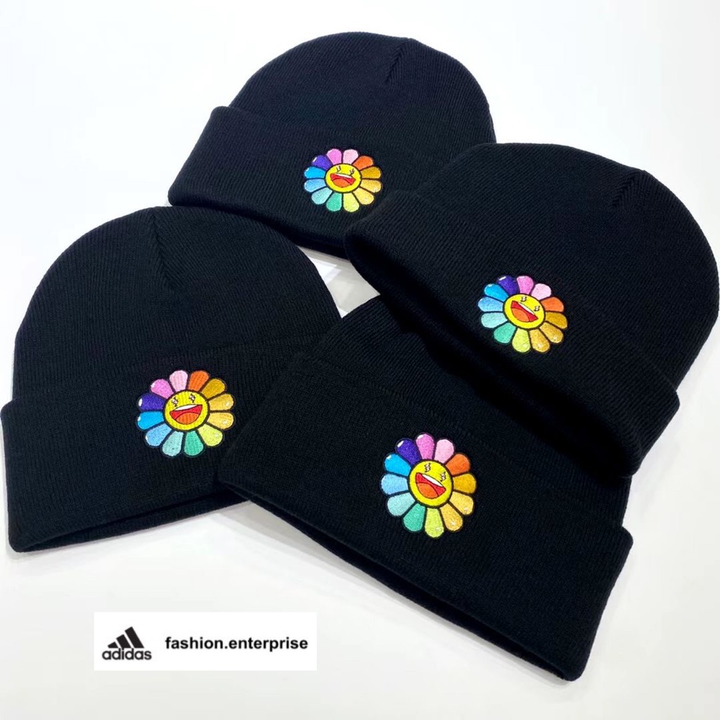 Takashi Murakami x J Balvin Rainbow Flower Beanie | Shopee Malaysia