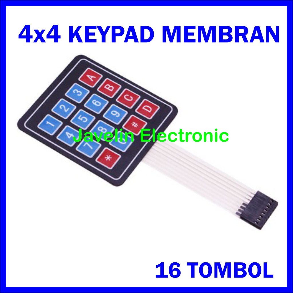 Membrane Keypad 4x4 Matrix 4 X 4 Input Key Pad Membrane For Arduino Shopee Malaysia 2246