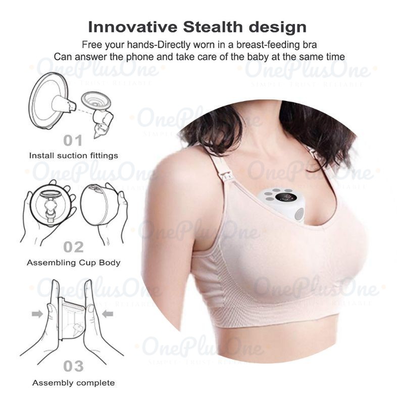 Breast Pump Hands Free Wearable: - Portable Electric Pumpables Wireless,  Automatic Handsfree Breastpump 24mm Cordless, Handless Single Breastfeeding