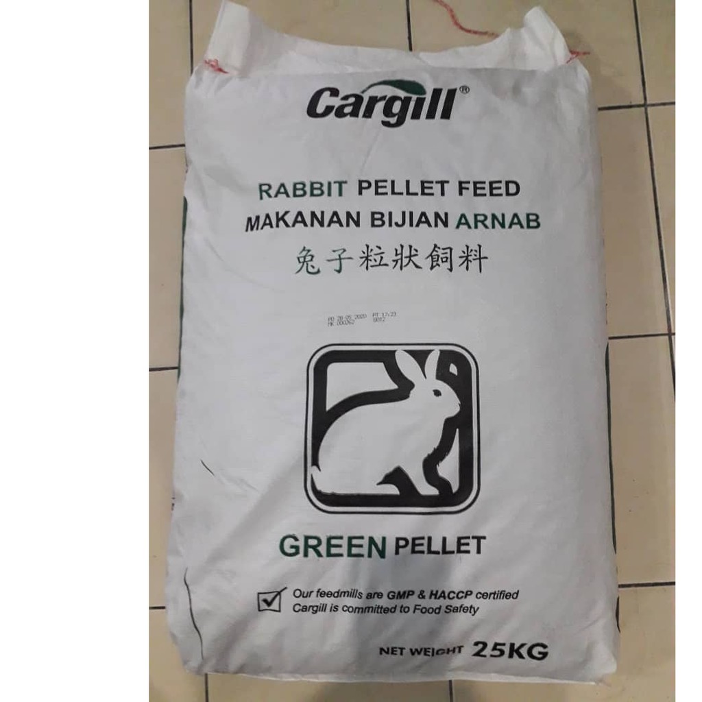 MAKANAN ARNAB RABBIT PELLET FOOD DIET REPACKED (1KG) HIGH PROTEIN ...