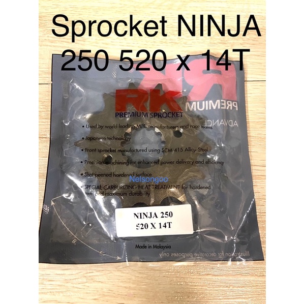 sprocket kawasaki rr 150