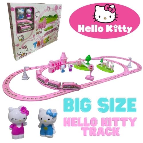 Hello Kitty Electric Track Assembly Train 34pcs Toy ( FREE BATTERY ...