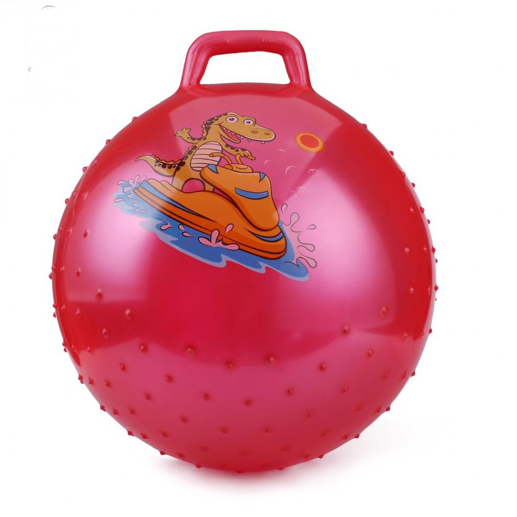 Gym ball with store handle