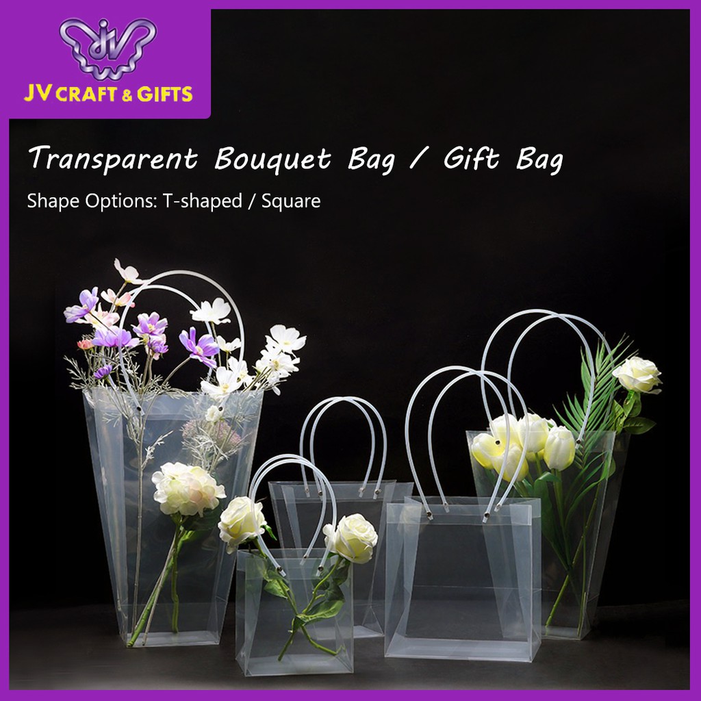 Transparent discount box bag