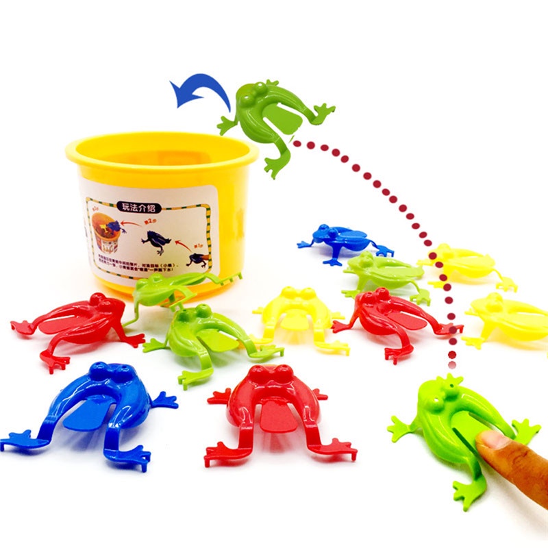 18Pcs Jumping Frog Bounce Fidget Toys For Kids Novelty Assorted Stress ...