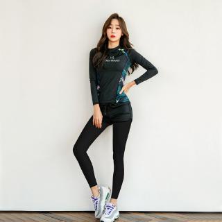 Couple Swimwear Women Men Long Sleeve Long Pants Swimming Suit Surf Dinner  Rash Guard