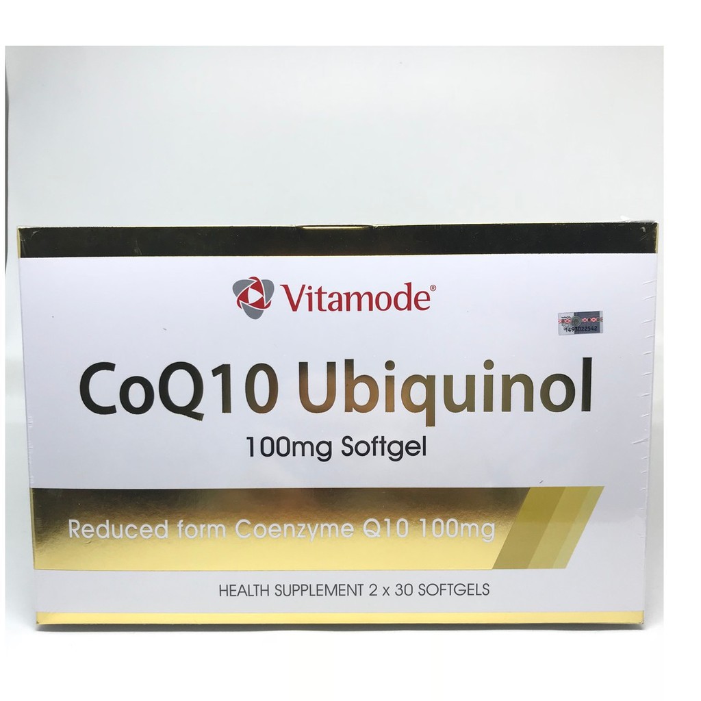 Vitamode CoQ10 Ubiquinol 100mg Softgel Reduced Form Coenzyme Q10 100mg ...