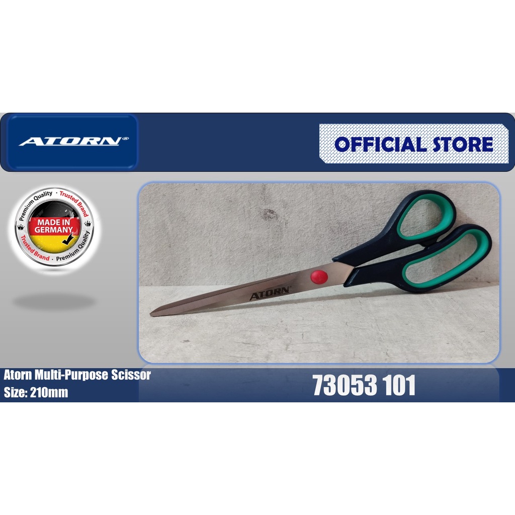 Atorn Germany Stainless Steel Home & Work MultiPurpose Scissor 3M