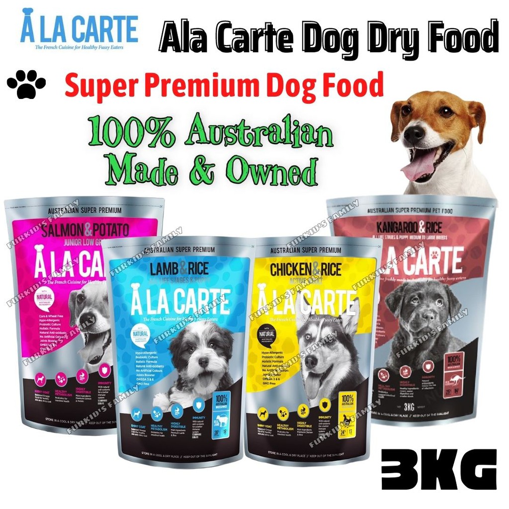 Ala Carte Super Premium Dog Dry Food For Adult & Puppies 3kg Shopee
