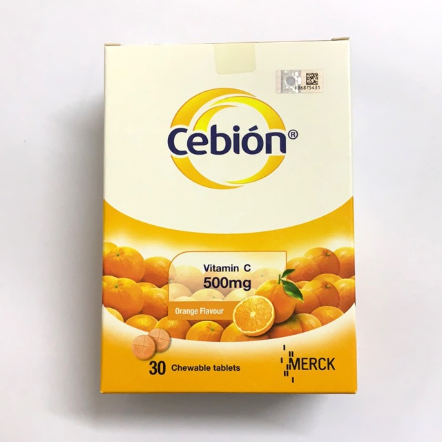 Cebion Vitamin C chewable tabs 30’ expire 31/05/2025 | Shopee Malaysia