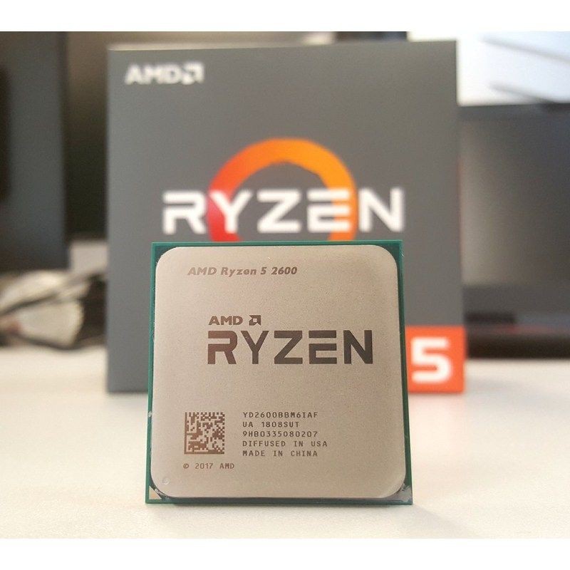 AMD RYZEN 5 2600 CPU + COOLER + BOX AM4 SOCKET USED COD AVAILABLE SHAH ...