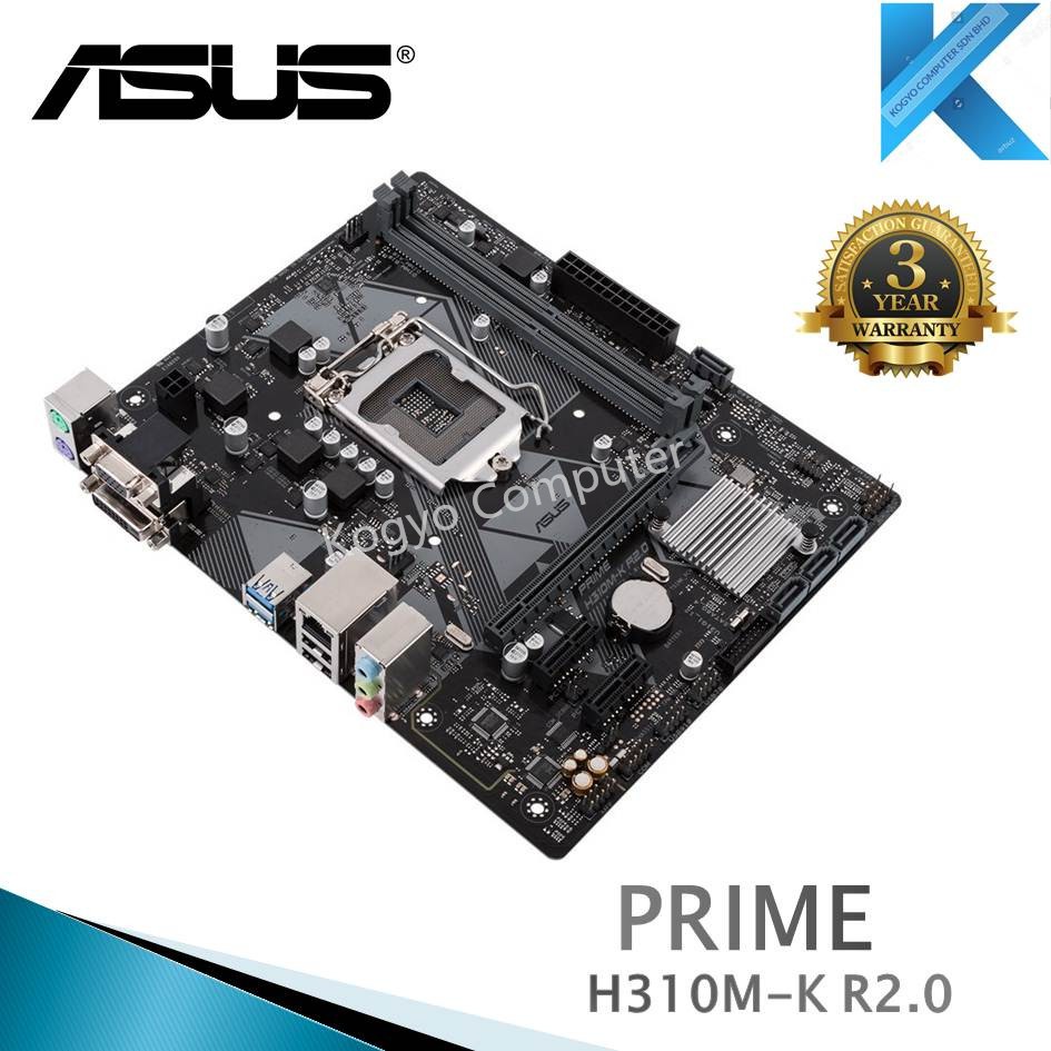 ASUS PRIME H310M-AT.R2.0/CSM LGA1151 Motherboard **H310M-K H310 | Shopee  Malaysia