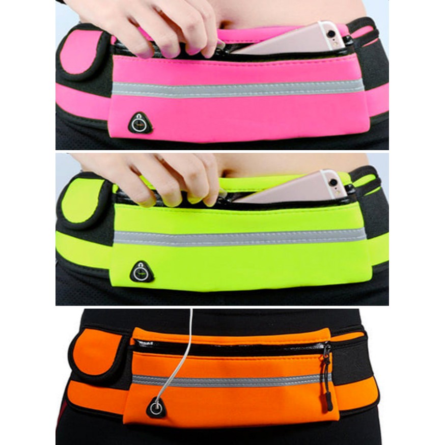 BEG JOGING SLIM BAG PORCH BAG BEG PINGGANG BEG TELIFON Portable Waterproof Running Waist Pouch Bag Shopee Malaysia