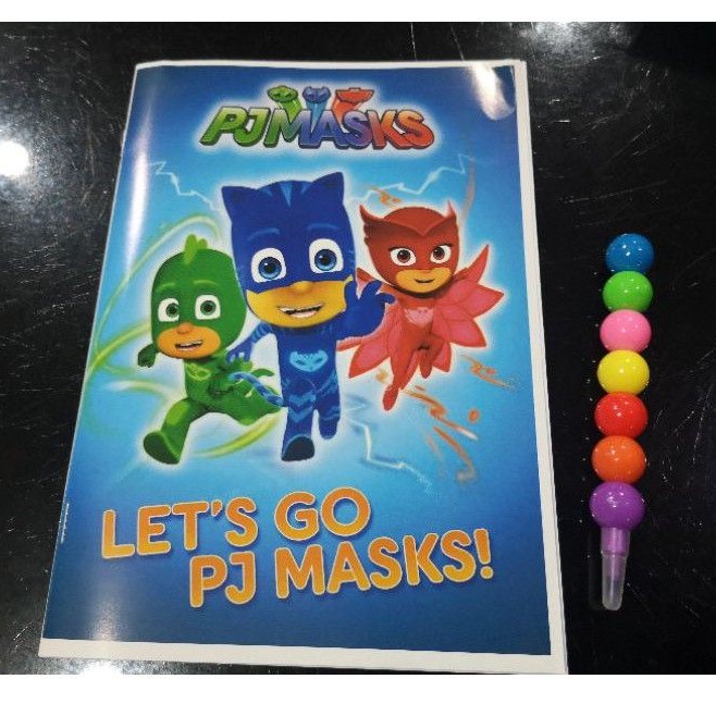 PJ Masks Colouring sets with color pencils | Shopee Malaysia