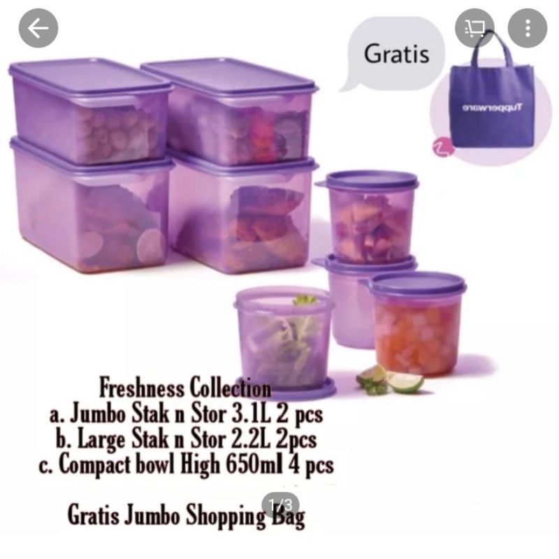Freshness collection tupperware | Shopee Malaysia