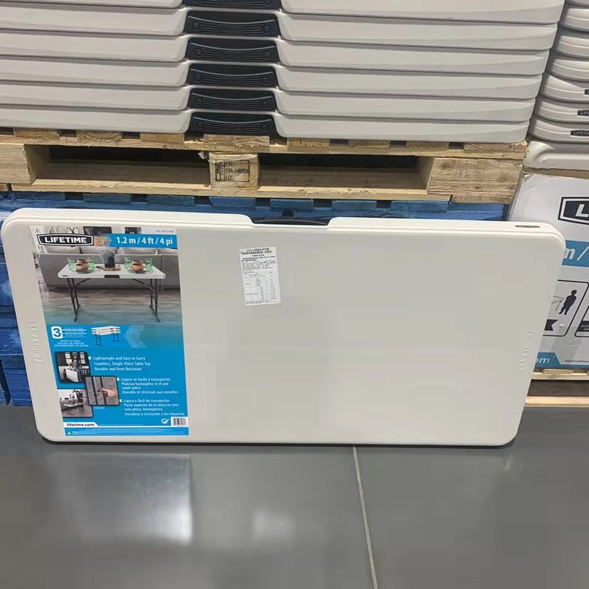 Costco Lifetime Height Adjustable and Foldable Table Outdoor Table