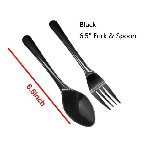 Disposable fork & spoon 6½" (50pcs) / Garfu & Sudu Plastik / Disposable