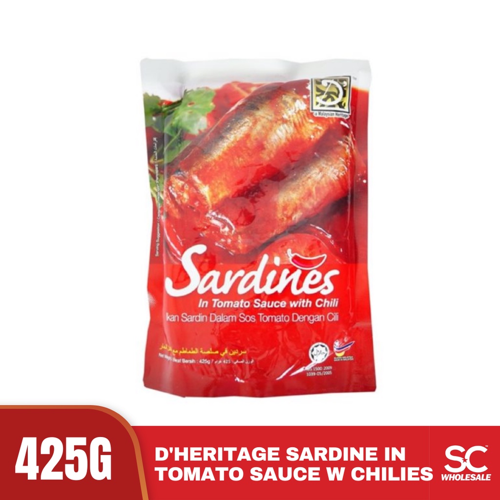 D'HERITAGE SARDINE IN TOMATO SAUCE W CHILIES 425G Shopee Malaysia