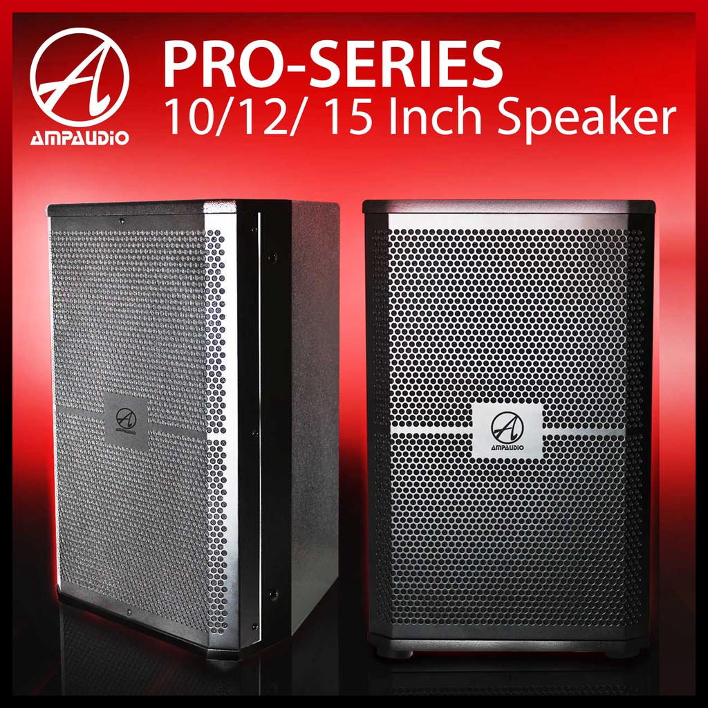 AmpAudio PRO-SERIES 10/12/15 Inch Speaker PA System Speaker PA System ...