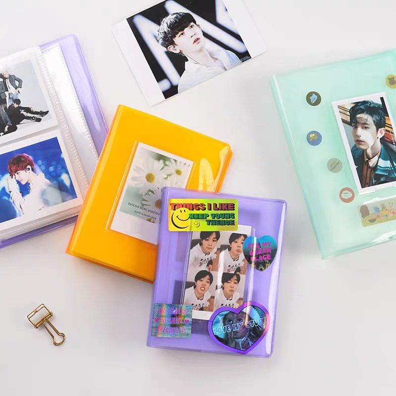 Lomo Card Album KPOP Photocard Holder binder INS Muji Style 64pcs Kad ...