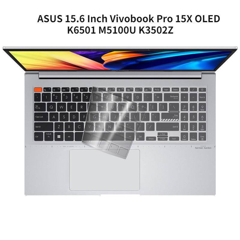 TPU Keyboard Film for ASUS 15.6 Inch K3502Z Vivobook Pro 15X OLED K6501 ...