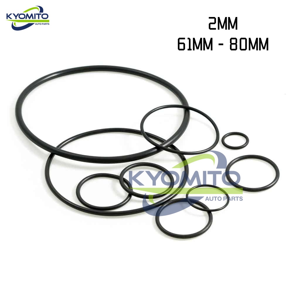 2MM CS NBR Sealing O-Ring Rubber Ring Black O Ring Gaskets Black 2MM ...