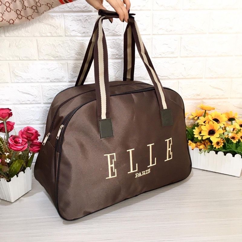 Elle MAROON JUMBO TRAVEL BAG Is Better Shopee Malaysia