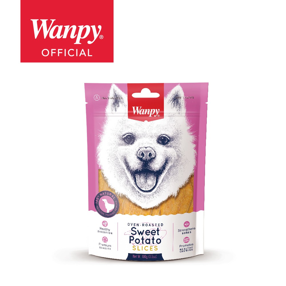 Wanpy Sweet Potato Slice Dog Treats (100g x 2 Packs) | Shopee Malaysia